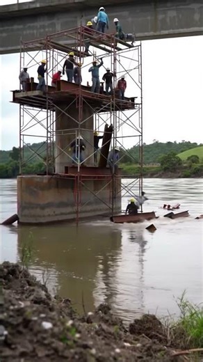 Keep your eye on the worker in the red shirt... #oops