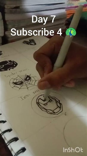Day 7 Iron man logo #drawing #shorts