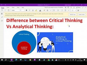 Difference between Critical Thinking Vs Analytical Thinking:- 6. #critical_thinking