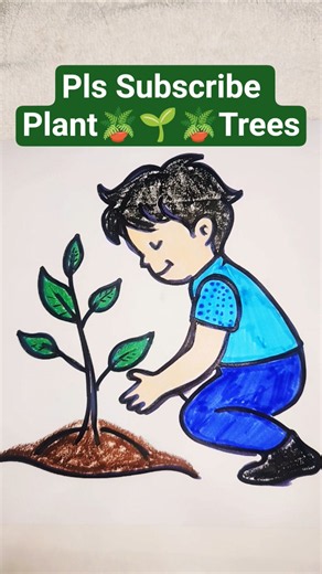 Little Kid Planting a Tree/Save Nature/Save Future/PlantTrees/Save earth poster/shorts/poster/art