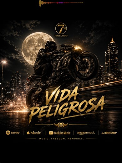 VIDA PELIGROSA / 7th vibes latino 🔥 Bienvenido a 7TH VIBES LATINO 🔥 Aquí encontrarás música latina con esencia romántica, afro vibes, reggaetón melódico y sonidos que conectan con emociones reales. Cada canción cuenta una historia: amores imposibles, encuentros inesperados, despedidas, segundas oportunidades y momentos que dejan huella. 🌙 Nuevas canciones y videoclips cada semana. 🎵 Música creada para sentir, recordar y soñar. ❤️ Si te gustan las buenas vibras, las melodías pegadizas y las h