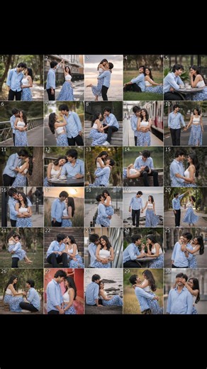 Couple poses