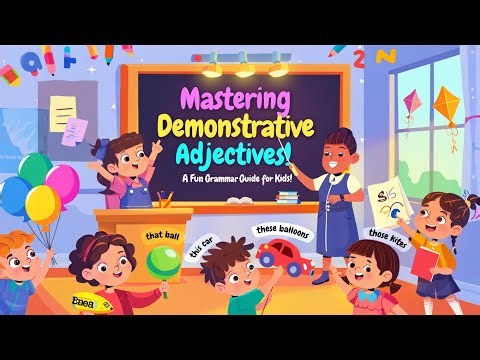 Mastering Demonstrative Adjectives_ A Fun Grammar Guide for Kids