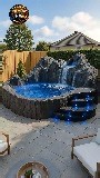 Small Water Pit, Big Decorative Impact ✨💦 This is not a swimming pool 🚫🏊‍♂️ It’s a small decorative water pit designed to enhance your garden or outdoor space with a calm and aesthetic vibe 🌿✨ With natural stones, soft LED lighting, small fountain effects, and surrounding plants, this simple water feature adds a peaceful and premium look to any home. 💙 Even a small space can feel luxurious with the right design and creativity. Would you like this kind of decoration at your home? Comment YES