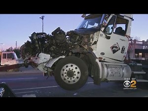 LIRR Train Crashes Into Tractor-Trailer In Crosswalk