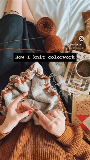 How I knit colorwork