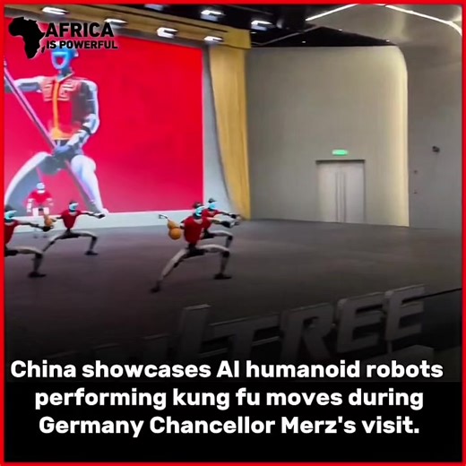 China Introduces AI Humanoid Robots Performing Kung Fu in Germany