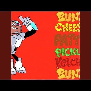 Buns, ketchup, pickle, cheese