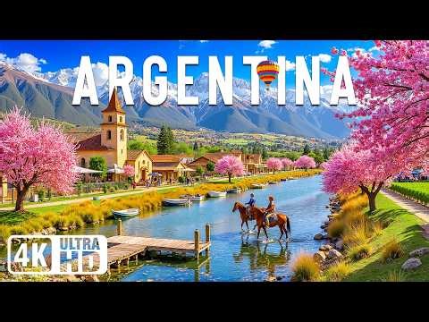 Argentina Spring 4K 🌸 | Discover Patagonia Serenity – Glaciers, Mountain Peaks & Crystal Lakes