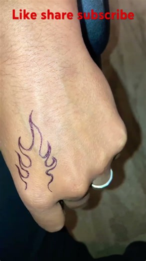 Fire tattoo 🔥 #cool #tattooideas #hiphop