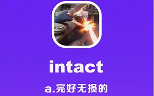 intact：完好无损的
