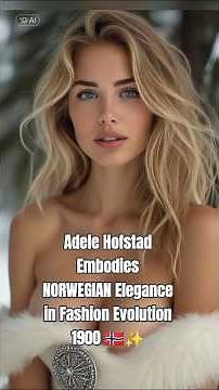Adele Hofstad Embodies NORWEGIAN Elegance in Fashion Evolution 1900 🇳🇴✨