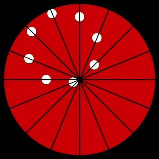 Optical Illusion Of Balls Traveling In A Straight Line Creating A Circle
