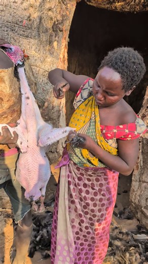 “Hadza recipes are simple but powerful: nature + fire + skill.”😂😲😋 #africa #villagelife