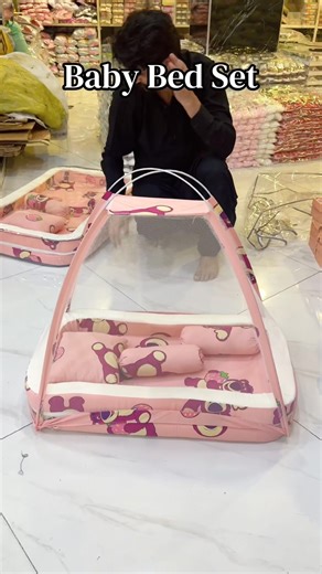 Baby Bed Set with Mosquito Net & Storage | Multi-Purpose Design #shorts #viral #bedset