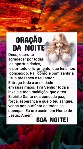 Enticing Evening Prayer with Sunset and Tulips