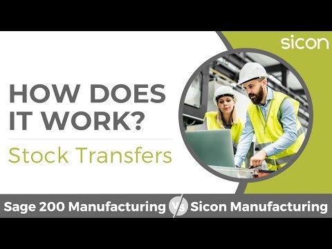 Sage 200 Manufacturing v Sicon Manufacturing WOP - Stock Transfers