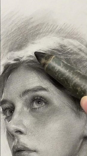 Perfect drawing is full of details everywhere #fypdrawing #charcoaldrawing #portraitdrawing