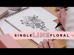 CHALLENGE! Continuous Line Drawing | Single Line Flowers