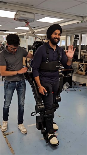Trexo Robotics on Instagram: "From building exoskeletons to walking in one, full circle. Manmeet has always been obsessed with exoskeletons, so you can imagine how excited he was to try the @wandercraft.official device in Paris. #exoskeleton #robotictech #trexorobotics #exoskeletons #wandercraft"