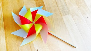 折り紙　風車　8枚での作り方　簡単に回る、割り箸を使った折り方 – ゆいのおりがみ研究室
