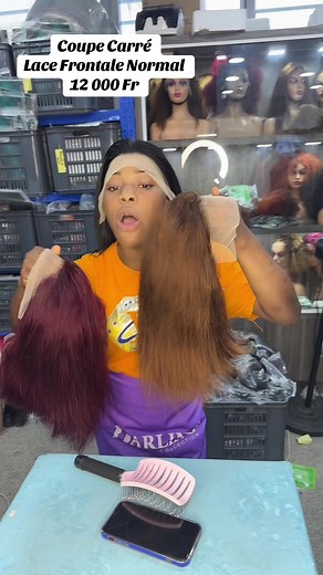 Coiffure : Coupe Carré avec Frontal Normal à 12 000 Fr