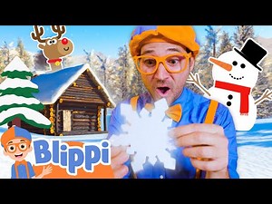 Blippi's Christmas Special: Snowflake Scavenger Hunt! | Educational Videos for Kids