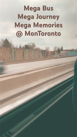 🚌Mega Bus Mega Journey Mega ❤️Memories #christmasholiday #montreal #toronto #canada#holidayvibes