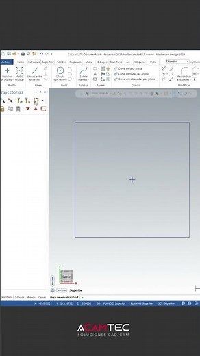 Tips & Tricks | Mastercam | Punto central de un rectángulo #cnc tutorial #cnc #acamtec #mastercam