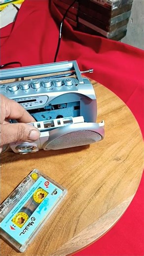 model made in Japan Victor radio cassette recorder mini table boombox#shortsviral #tape recorder