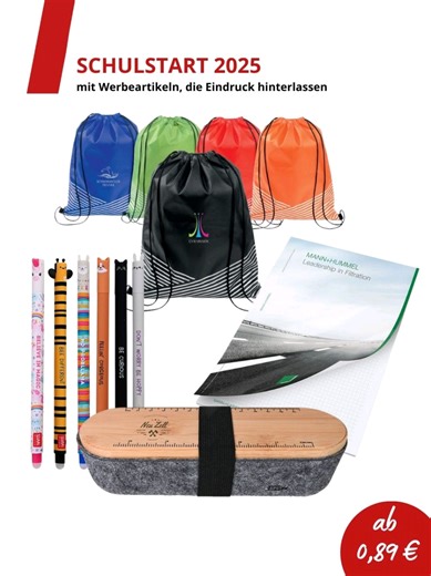 🎓 Schulstart mit Werbeartikeln, die Eindruck hinterlassen Der August steht vor der Tür – und mit ihm der Start in ein neues Schul- und Ausbildungsjahr. Eine ideale Gelegenheit, um Ihr Unternehmen mit durchdachten Werbeartikeln sichtbar zu machen. Ob für Schulaktionen, Azubi-Onboardings oder regionale Bildungsevents: Setzen Sie auf nützliche Begleiter mit Ihrem Logo – zum Beispiel: ✔️ ️ Stifteetui mir Lineal – präzise, robust und täglich im Einsatz ️✔️ Collegeblöcke – perfekt für Schule, Uni und