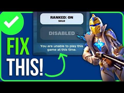 Fortnite You Are Unable To Play This Game At This Time [FIXED]