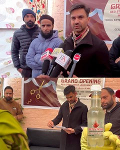 21K views · 204 reactions | Indias First Winter Concept Based Carbonated Honey Lemonade Flavour Drink Today Launched from Kashmir, MLA Pulwama Waheed Ur Rehman Para was also present on this Great occasion #Kashmir #Pulwama | The Kashmir Essence | Facebook