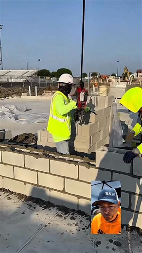 How to set a block wall with a crane. | Michael Duty