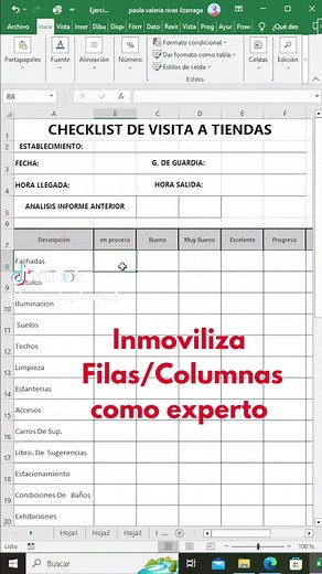 Inmovilizar Filas y Columnas en Excel: Tutorial Práctico