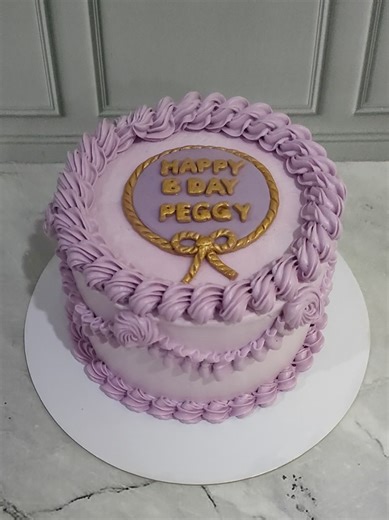 Vintage Purple Cake #esterkitchenvintage #esterkitchenforher #esterkitchenpurple #esterkitchenbuttercream #vintagecake