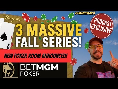 Borgata & BetMGM Drop 3 MASSIVE Poker Series + New Borgata Atlantic City Tournament Room Reveal!