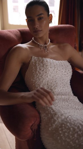 4.2K views · 58 reactions | Pearl perfection Artemis Bridal Alchemy collection #WonaConcept #weddingdress #CapeDress #pearldress #bridalcouture | WONÁ Concept | Facebook