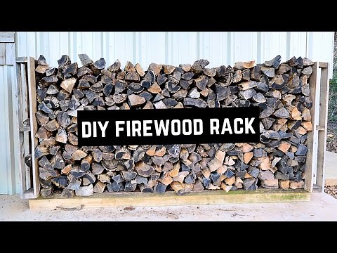 DIY Firewood Rack from Pallets & Scrap Wood!