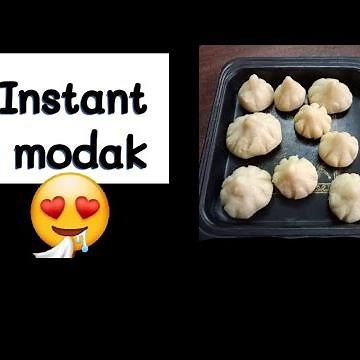 INSTANT MODAK RECIPE | DELICIOUS PEDA MODAK | MAWA MODAK AT HOME | QUICK AND EASY MODAK RECIPE |