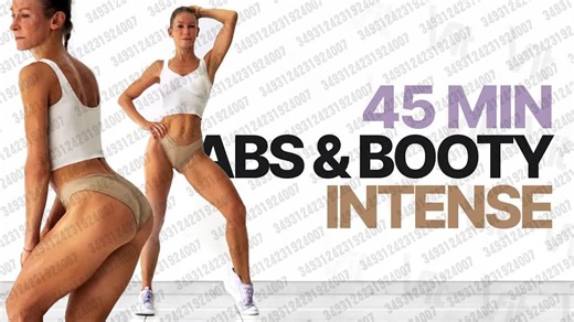 2026.01.19 【VFIT WITH VERA】45分钟腹部与臀部训练 ｜ 燃脂塑形 - 在家进行 ｜ 无器械 - 不重复