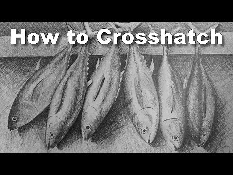 How to Cross Hatch - Fish Crosshatching Drawing Lesson #drawalong
