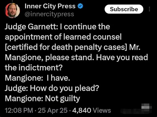 庭审最新消息:luigi对所有指控均作无罪抗辩！#luigi#luigimangione#Luigi#freeluigi#路易吉