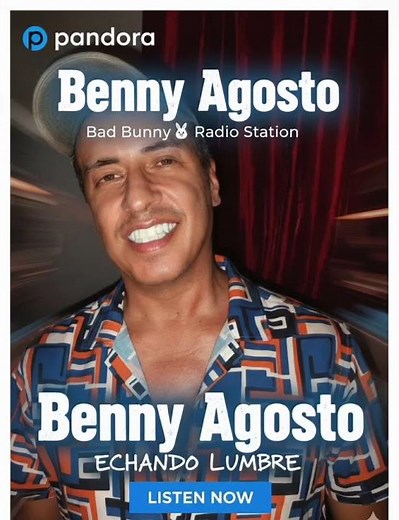 Benny Agosto: Echando Lumbre 🔥 Puerto Rico 🇵🇷! on Pandora Radio Station Bad Bunny 🐰