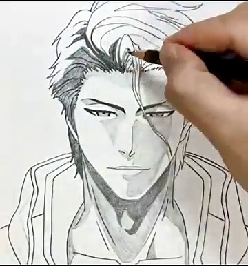 How to Draw Aizen Sosuke from Bleach || Easy Anime Sketch