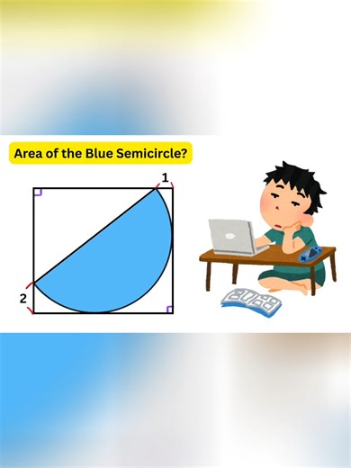 Math Problems to Solve When You're Bored: Find the Area of a Semicircle