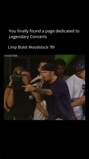 Legendary Concerts | Limp Bizkit’s performance at Woodstock ’99 became one of the most infamous moments in rock history, symbolizing the festival’s chaotic and... | Instagram