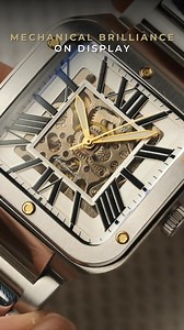 Discover the new Engineer Lennox Skeleton Automatic, where heritage craftsmanship meets cutting-edge style. Its compact 36.5mm square case houses a fully skeletonized automatic movement—visible front and back. | Earnshaw Watches