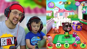 MY TALKING TOM 2 Annoys the Neighbors! (FGTEEV Boys)