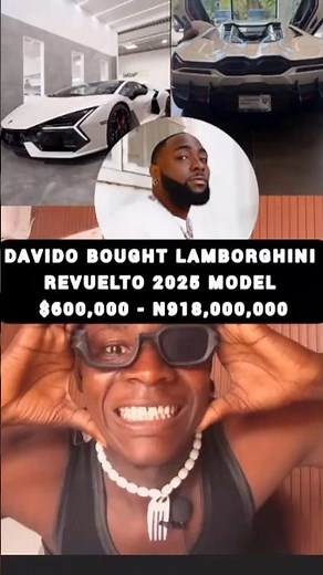 Davido bought a new Lamborghini Revuelto 2025 model